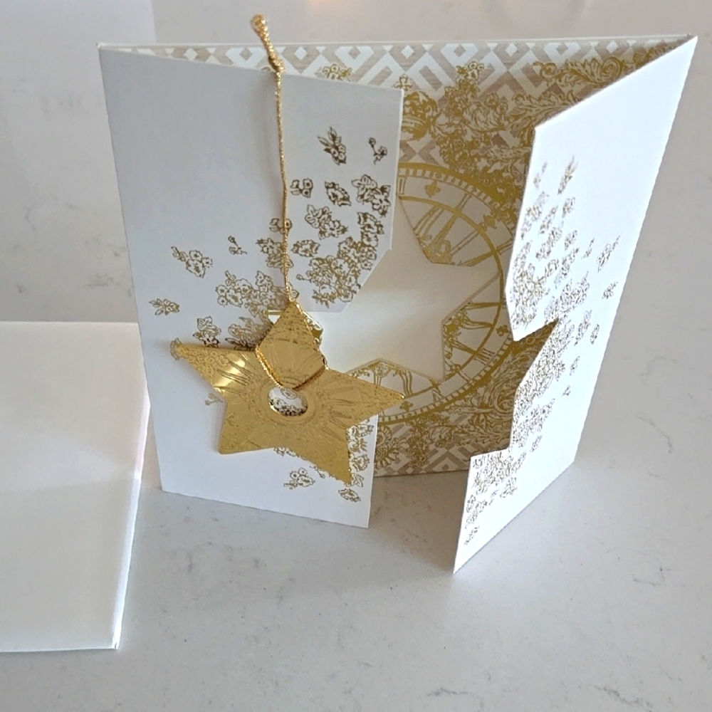 Dior Gold and White Star Ornament